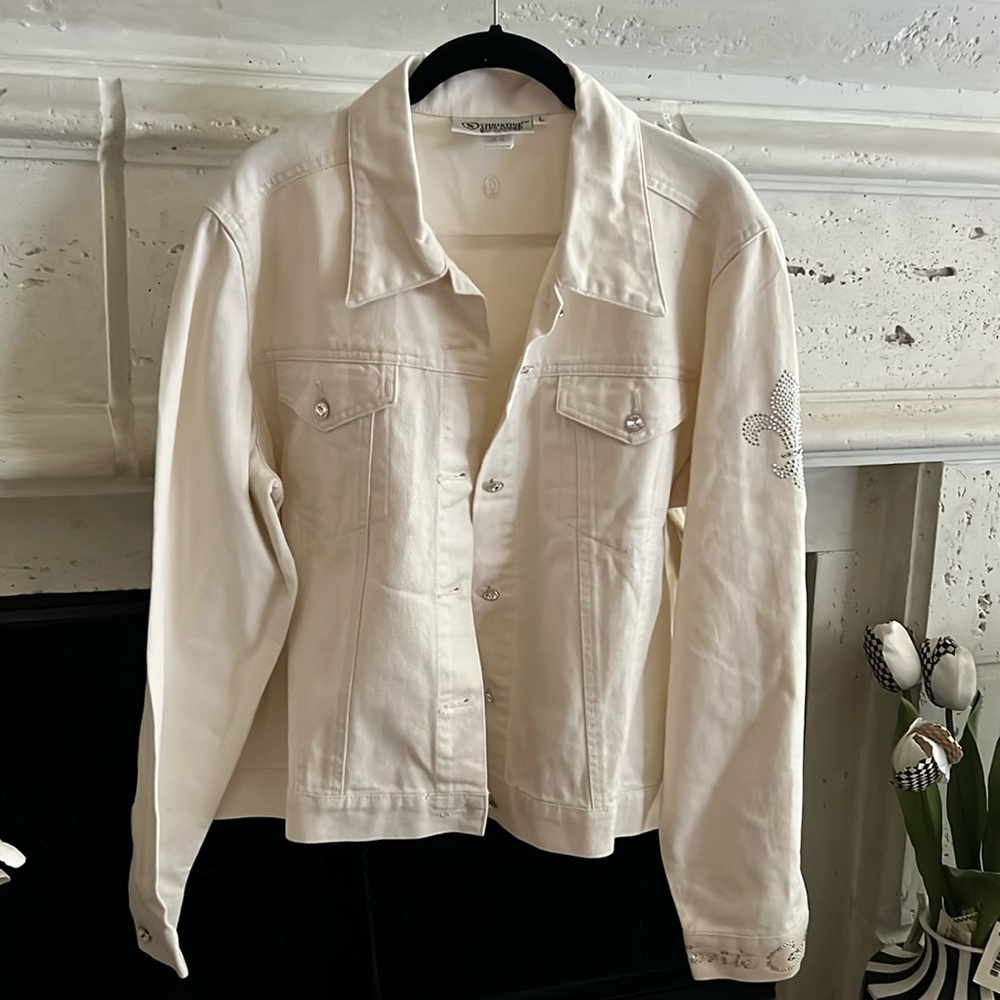 Christine Alexander vintage embellished Monte Carlo denim jacket